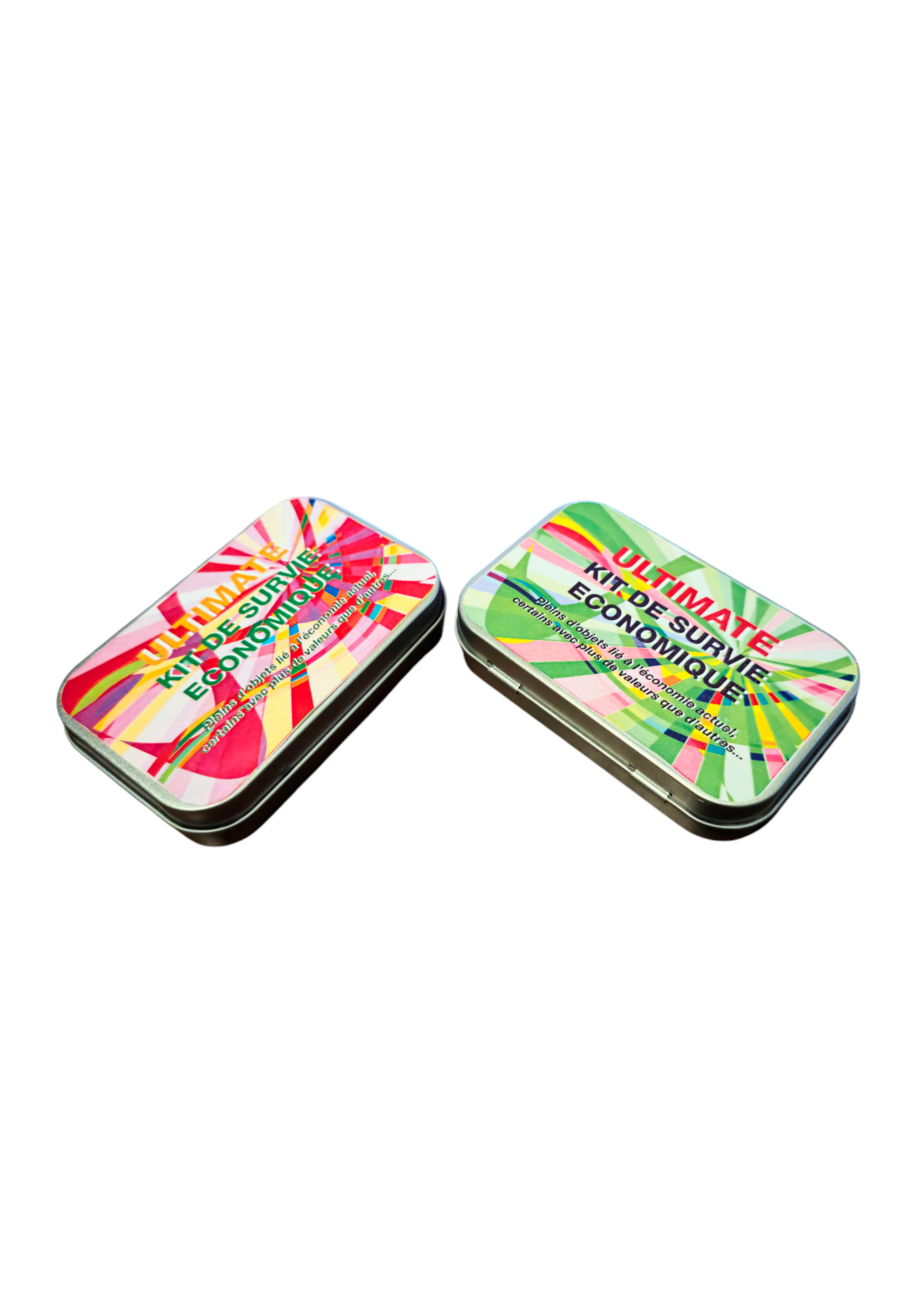 Projet de détournement inspiré du travail de Dana Wyse. Création de l'identité visuelle d'un kit de survie économique tourné vers les familles de classe moyenne, de l'affiche au packaging.